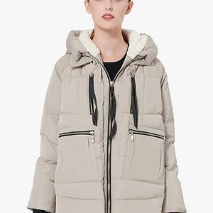 New Orolay Women's Thickened Down Jacket Beige